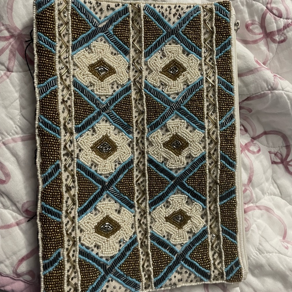 Beaded Geometric Clutch